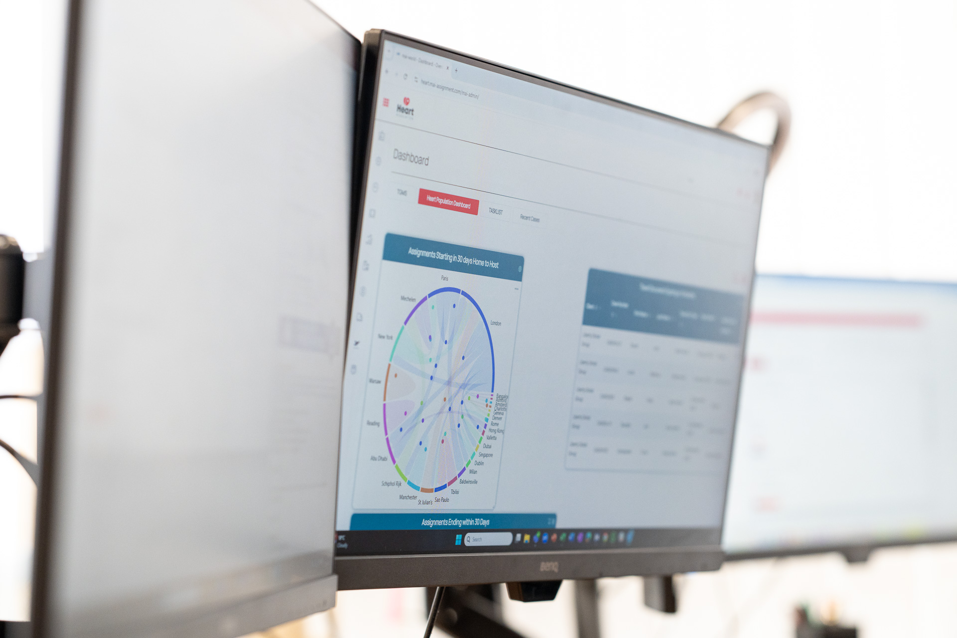 Desktop view of Mai-Heart, Heart Relocation's Global Relocation tool.